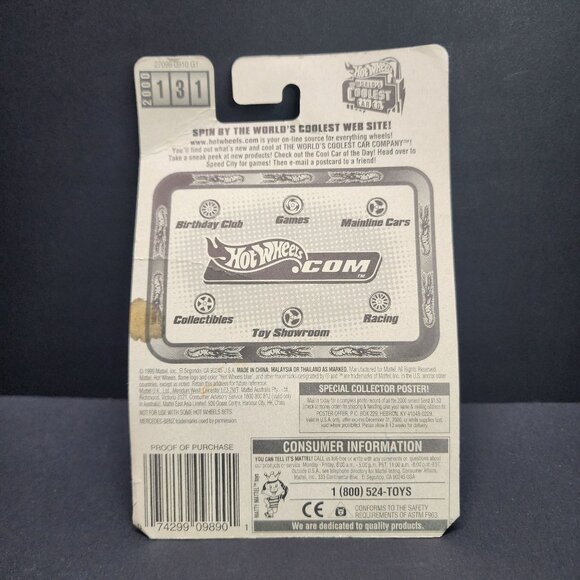 2000 Hot Wheels Mercedes C-Class #131 Red - Picture 3 of 4